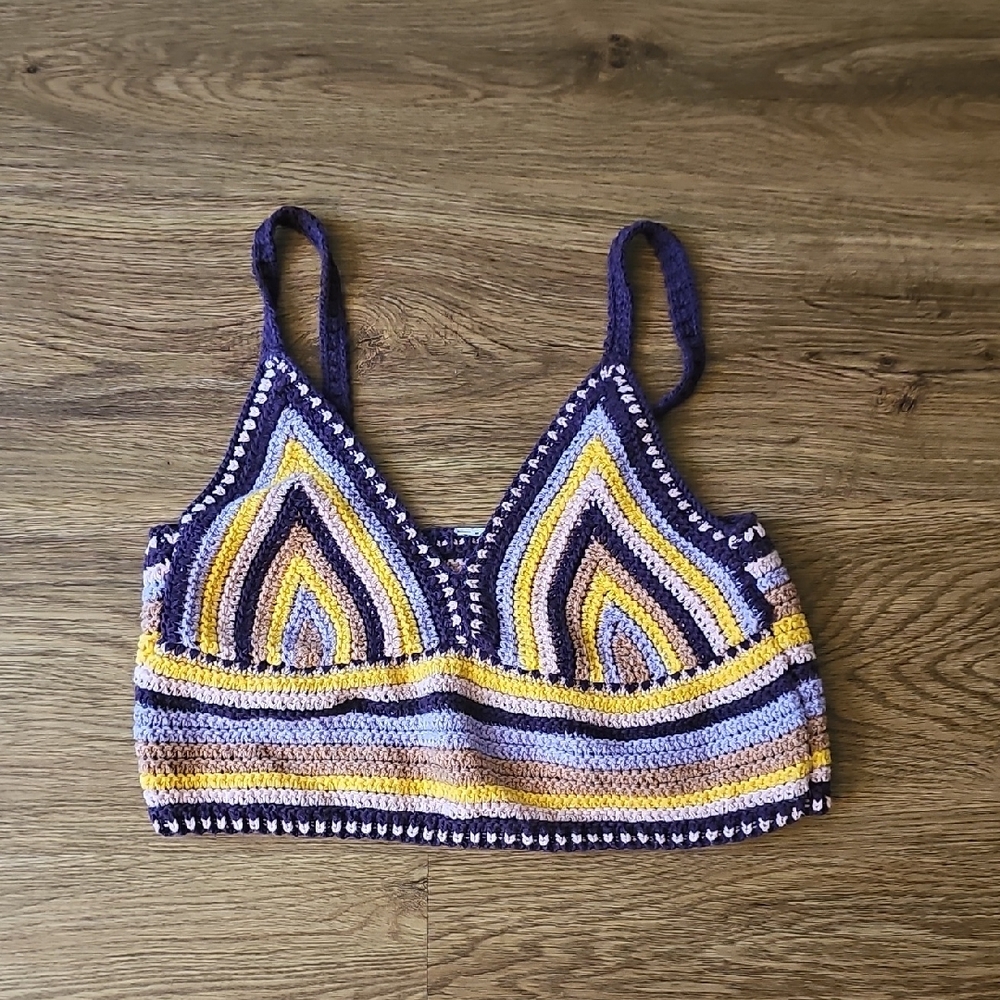 Colorful Crochet Bralette